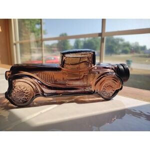 Vintage Avon For Men Sterling Six aftershave bottle Empty Decanter 7 Oz Leather